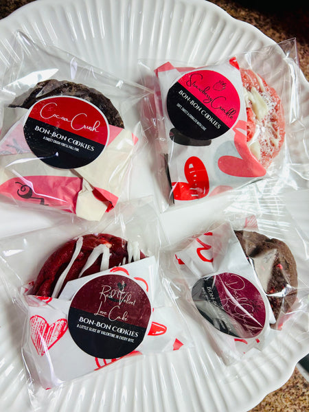 💖 Valentine Cookie Bundle - 4 cookies 3 ounce each